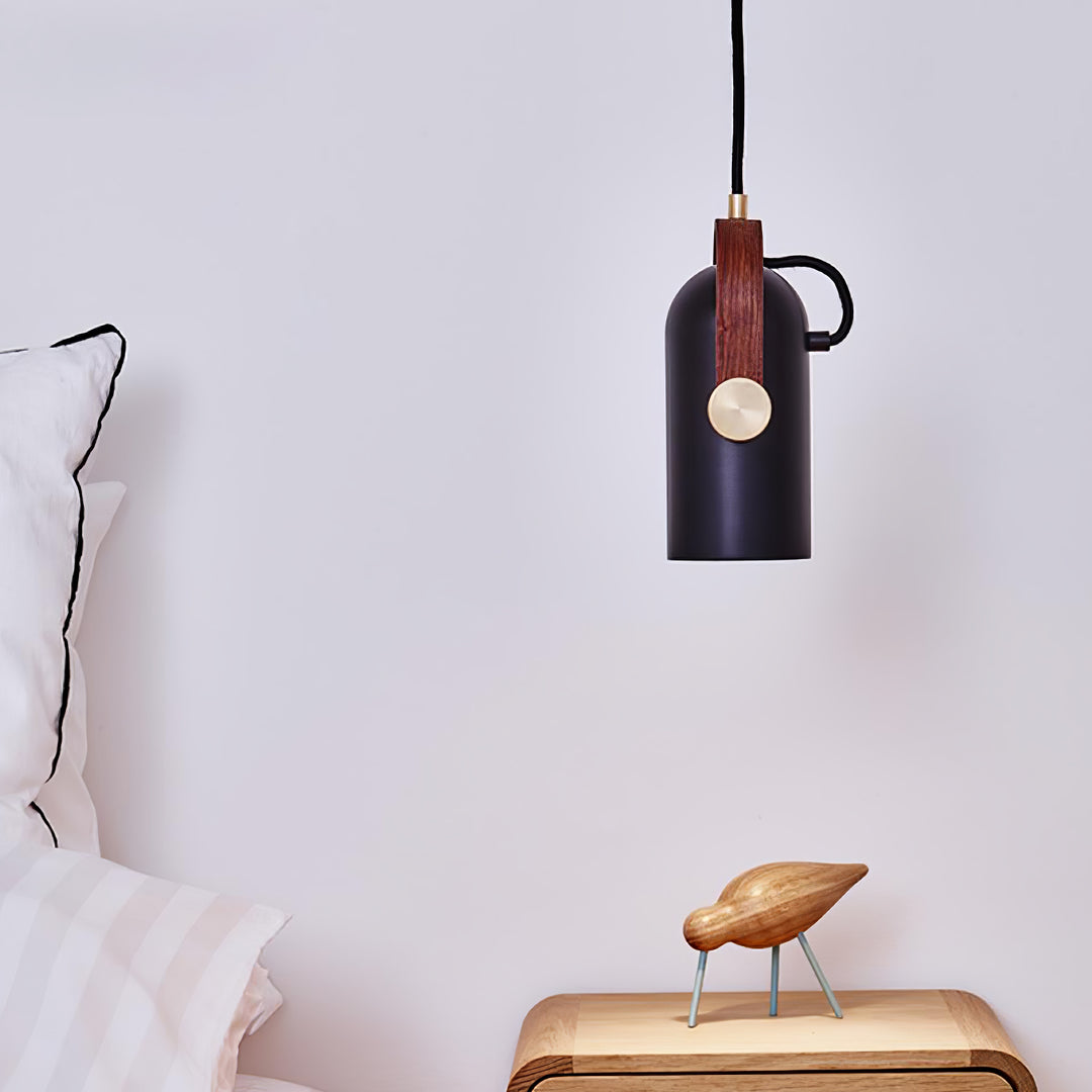 Sleek Mid-Century Pendant Light with Rotating Head
