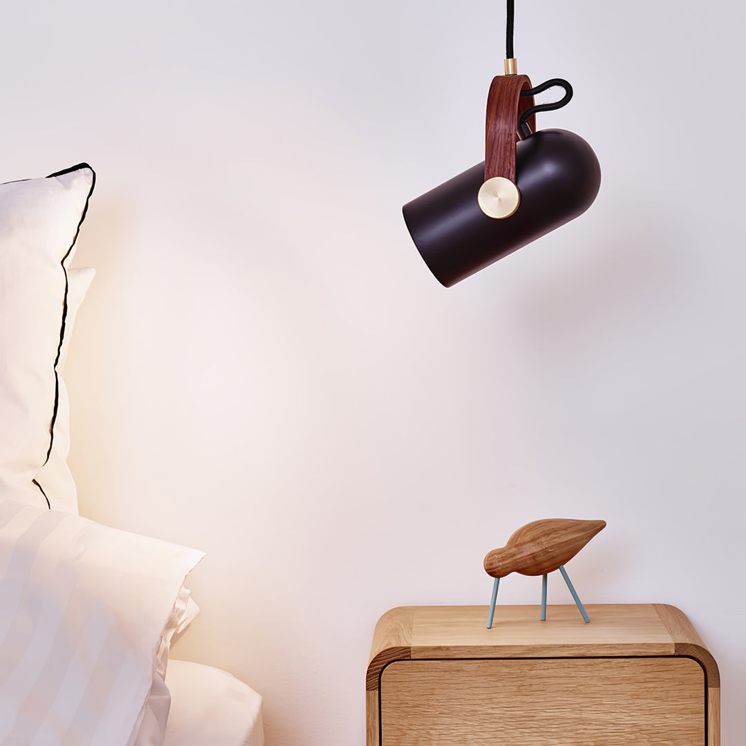Sleek Mid-Century Pendant Light with Rotating Head