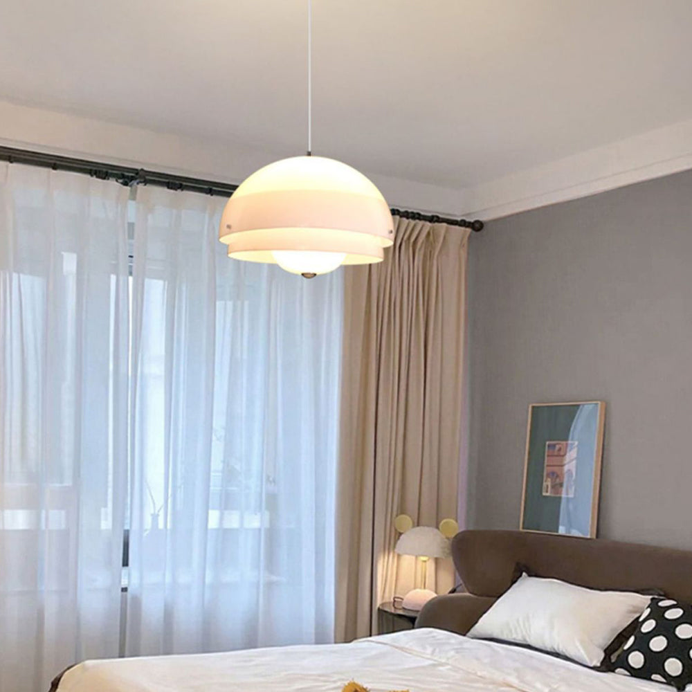 White Dome Pendant Light & Minimalist Design