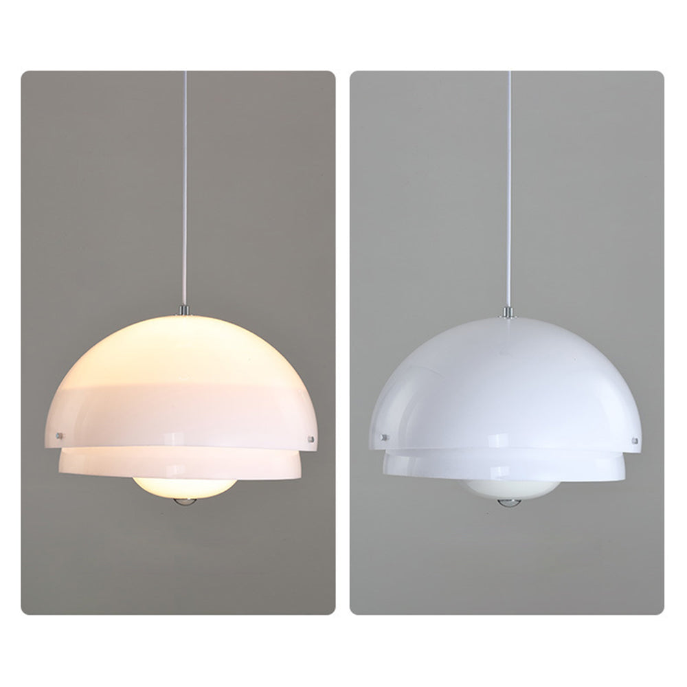 White Dome Pendant Light & Minimalist Design